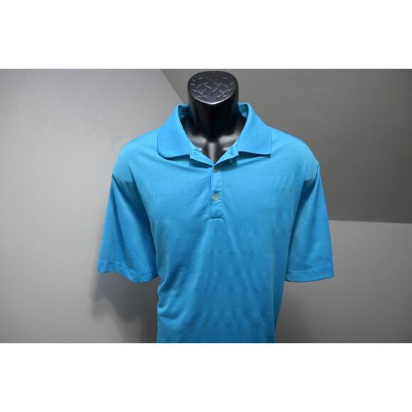 Nike Golf Polo Dri Fit Tour Performance Blue Athletic Golf Shirt Mens Sz XL - Picture 4 of 8